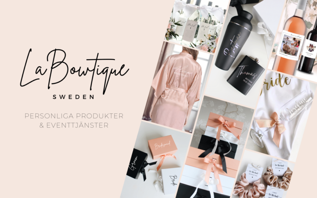 Proposalboxar för bridesmaids och bestmen från La Bowtique Sweden.