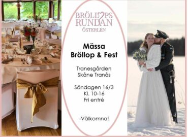 Bröllopsmässa på Österlen – Söndag 16 mars 2025 Drömmer du om det perfekta bröllopet? Besök Bröllopsmässan på Österlen och låt dig inspireras! 📍 Plats: Tranesgården, Skåne Tranås ⏰ Tid: Kl. 10.00–16.00 🎟 Fri entré Välkommen att träffa bröllopsexperter, upptäcka trender och hitta allt du behöver för din stora dag! 💍