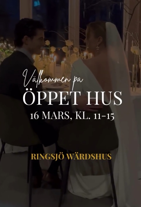 Planerar ni bröllop? Besök öppet hus på Ringsjö Wärdshus! 📍 Plats: Ringsjö Wärdshus, Skåne 📅 Datum: Söndag 16 mars 2026 ⏰ Tid: Kl. 11:00–15:00 💍 Drömmer ni om ett sagolikt bröllop i en magisk miljö? Välkommen till öppet hus på Ringsjö Wärdshus, där ni får chansen att uppleva vår vackra festlokal och natursköna omgivning. Möt Daniel och Isabell som gärna svarar på alla era frågor och hjälper er på vägen mot ert drömbröllop. ✨ Detta väntar på er: ✔ Rundvisning av vår romantiska bröllopslokal ✔ Möjlighet att träffa bröllopsleverantörer & få inspiration ✔ Tips och råd för att planera ert perfekta bröllop 📧 Anmälan: Skicka ett mejl till isabell@ringsjowardshus.se och säkra er plats redan idag! Vi ser fram emot att träffa er och vara en del av er bröllopsresa! 💕