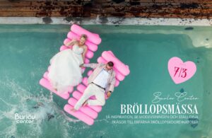 Bröllopsmässa på Burlöv Center med modevisning, bröllopsinspiration, ringar, blommor och liveplanering med bröllopsexperter – gratis event den 7 mars.