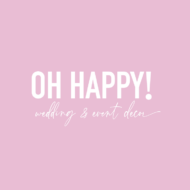 OH HAPPY! Wedding & event decor 